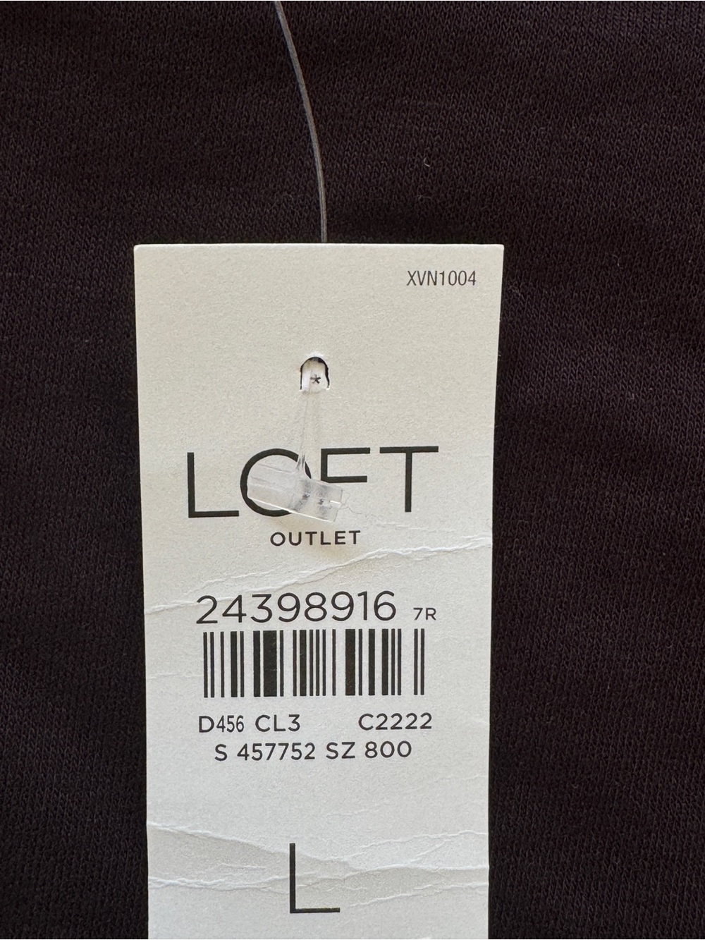 Ann Taylor LOFT Outlet Lounge Black Short Sleeve Dress sweatshirt feel fleece L - Picture 3 of 4